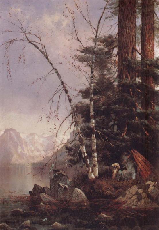 Edwin Deakin Fallen Leaf Lake Germany oil painting art